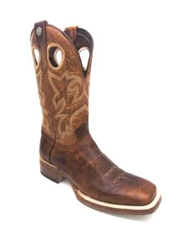 'Tanner Mark' Men's 13" Western Square Toe - Orange (Tan) / Marble Orix -Fashion Boots Store IMG 3257 1024x1024@2x