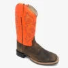 'Old West' Youth Western Broad Square Toe - Brown / Orange -Fashion Boots Store IMG 9824 1024x1024@2x