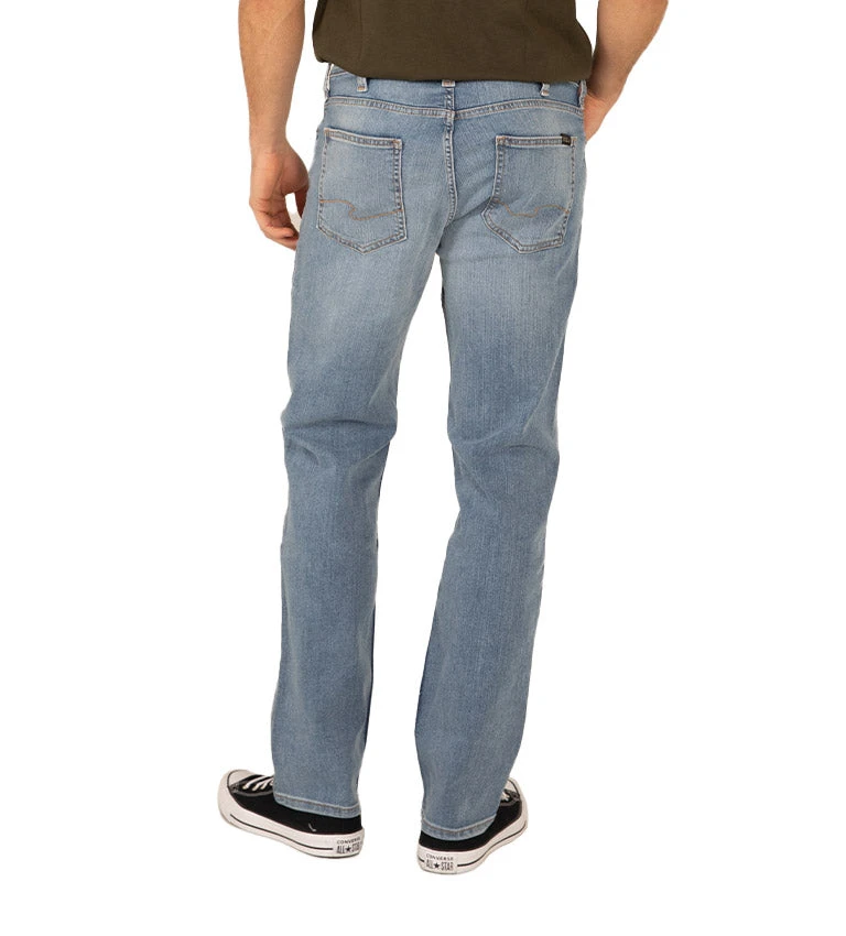 'Silver' Men's Relaxed Fit Straight Leg - Light Wash 4 'Silver' Men's Relaxed Fit Straight Leg - Light Wash - Image 2