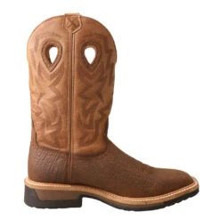 'Twisted X' Men's Lite Western WP Work - Dk. Brown / Tan -Fashion Boots Store MLCWW05.04 1024x1024@2x