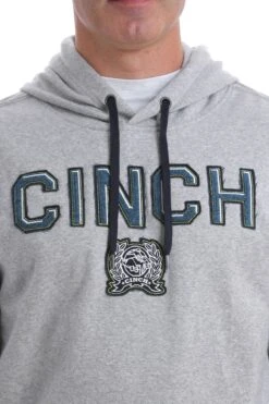 'Cinch' Men's CINCH Applique Hoodie - Heather Grey 7 'Cinch' Men's CINCH Applique Hoodie - Heather Grey -Fashion Boots Store MWK1206013 4 1024x1024@2x