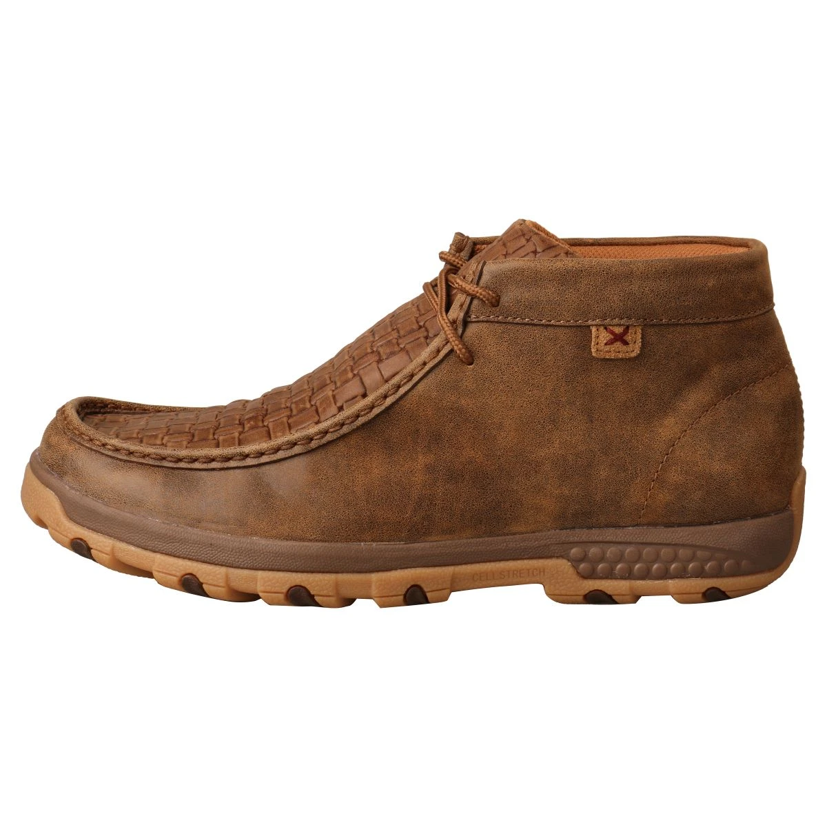 'Twisted X' Men's CellStretch® Chukka Driving Moc - Bomber / Chocolate 9 'Twisted X' Men's CellStretch® Chukka Driving Moc - Bomber / Chocolate - Image 7