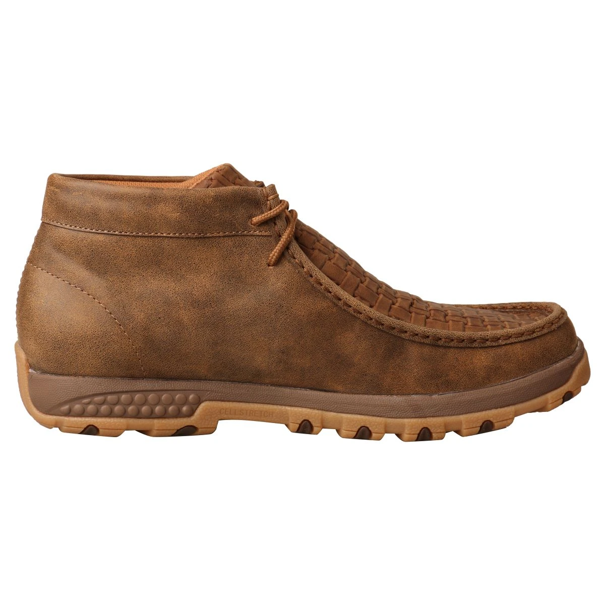 'Twisted X' Men's CellStretch® Chukka Driving Moc - Bomber / Chocolate 8 'Twisted X' Men's CellStretch® Chukka Driving Moc - Bomber / Chocolate - Image 6