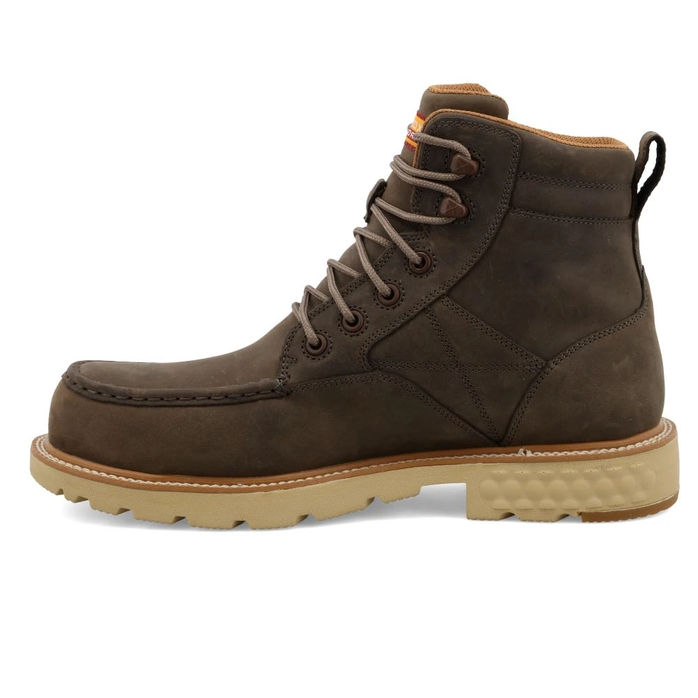 'Twisted X' Men's 6" CellStretch EH WP Comp Toe Boot - Shitake 9 'Twisted X' Men's 6" CellStretch EH WP Comp Toe Boot - Shitake - Image 7