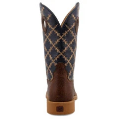'Twisted X' Men's 12" Tech X Western Square Toe - Rustic Brown/ Navy -Fashion Boots Store MXTR004.04 4800x4800 R 1024x1024@2x