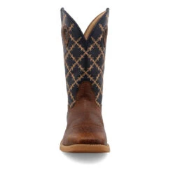 'Twisted X' Men's 12" Tech X Western Square Toe - Rustic Brown/ Navy -Fashion Boots Store MXTR004.08 4800X4800 R 1024x1024@2x