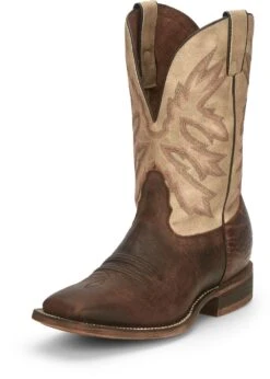 'Nocona' Men's 11" Henry Western Square Toe - Antiqued Brown Cowhide / Vintage Stone -Fashion Boots Store NCA 023 HR5570 1024x1024@2x
