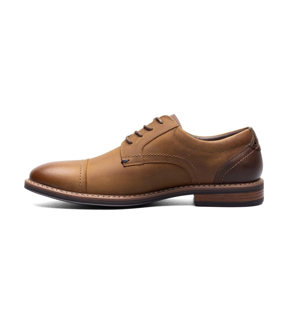 'Nunn Bush' Men's Centro Flex Cap Toe Oxford - Brown 8 'Nunn Bush' Men's Centro Flex Cap Toe Oxford - Brown - Image 6