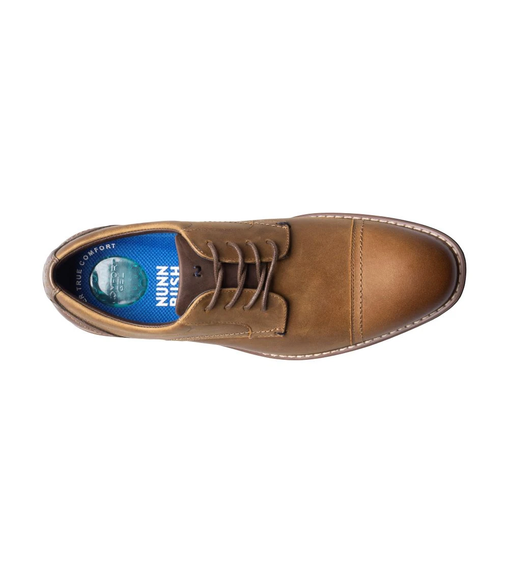 'Nunn Bush' Men's Centro Flex Cap Toe Oxford - Brown 4 'Nunn Bush' Men's Centro Flex Cap Toe Oxford - Brown - Image 2