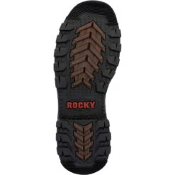 'Rocky' Men's 8" Rams Horn EH WP Comp Toe - Dark Brown -Fashion Boots Store RKK0394 outsole 1024x1024@2x