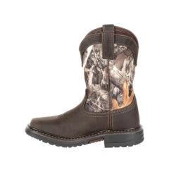 'Rocky' Youth Ride FLX WP Boot - Brown / Realtree Camo -Fashion Boots Store RKW0258C instep profile 1024x1024@2x
