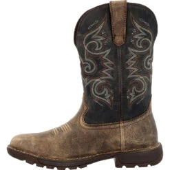 'Rocky' Men's 11" Legacy 32 EH WP Western Square Toe - Brown -Fashion Boots Store RKW0389 instep profile 1024x1024@2x