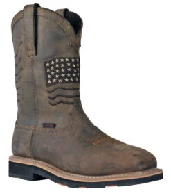 'Hoss Boots' Men's 11" Rancher EH WP Comp Toe - Rushmore Brown -Fashion Boots Store RUSHMORE SMS BROWN COMP 1L 1024x1024@2x