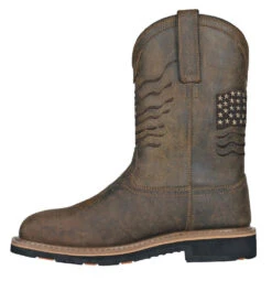 'Hoss Boots' Men's 11" Rancher EH WP Comp Toe - Rushmore Brown -Fashion Boots Store RUSHMORE SMS BROWN COMP 2L 1024x1024@2x