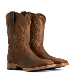 'Ariat' Men's 11" Rowder VentTek 360° Western Square Toe - Earth / Mack Brown -Fashion Boots Store S22 MNS WEST 10040237 pair 1024x1024@2x