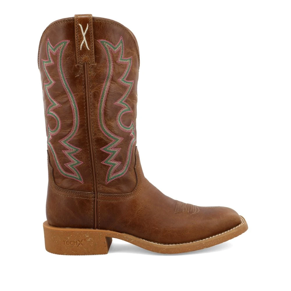 'Twisted X' Women's 11" Tech X Western Square Toe - Roasted Pecan 3 'Twisted X' Women's 11" Tech X Western Square Toe - Roasted Pecan