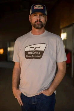 'Kimes Ranch' Men's NPA Tee - Stone Grey