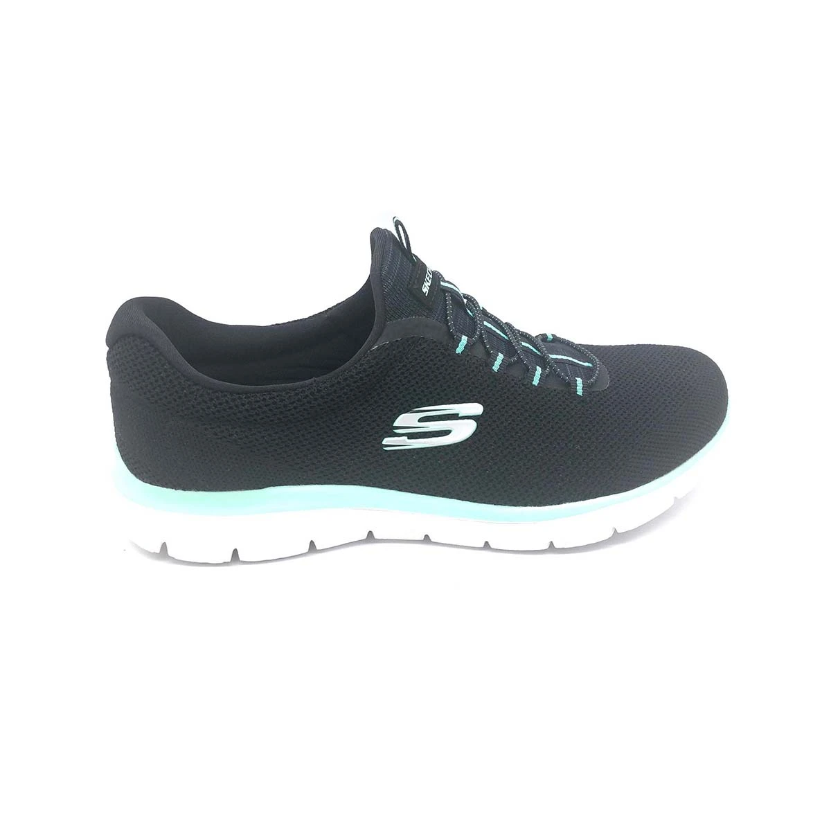 'Skechers' Women's Summits-Cool Classic - Black / Turquoise 3 'Skechers' Women's Summits-Cool Classic - Black / Turquoise